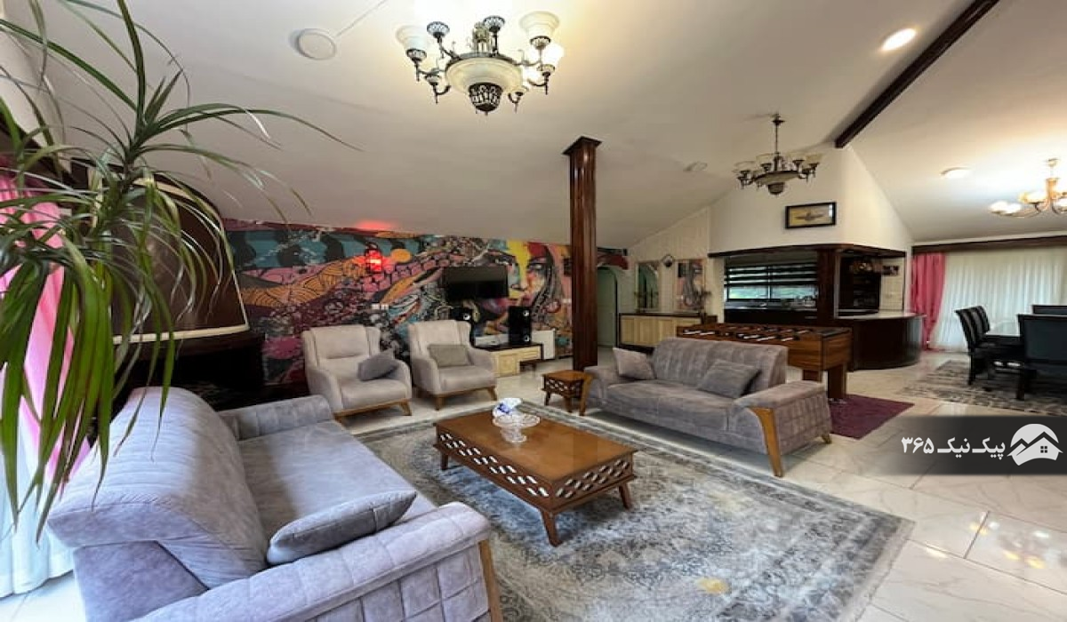 سالن نشیمن ویلای 3 خوابه دوبلکس در دریاکنار