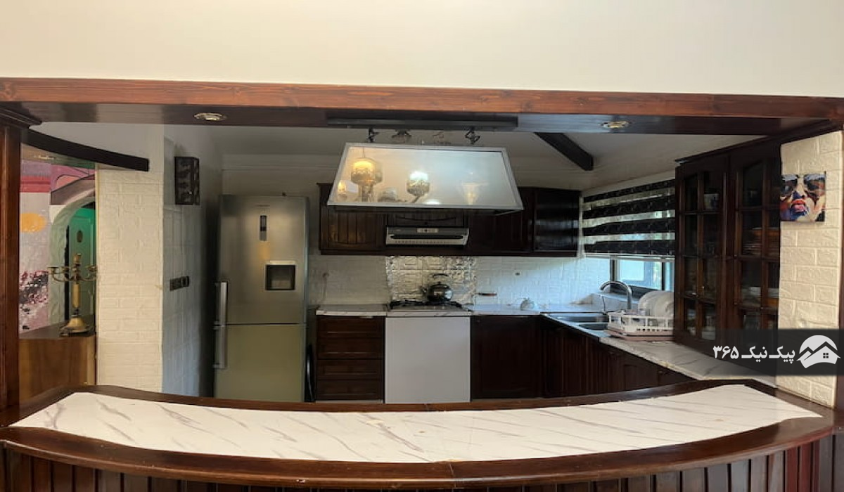 آشپزخانه ویلا دوبلکس با تجهیزات کامل دریاکنار