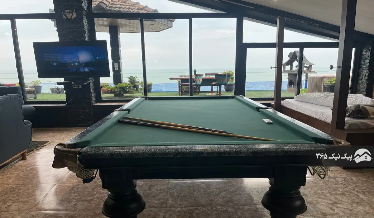 میز بیلیارد اجاره ویلا دو خواب شهرک دریاکنار